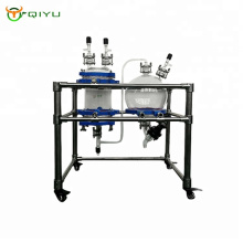 Customized Ultrasonic double layer glass reactor